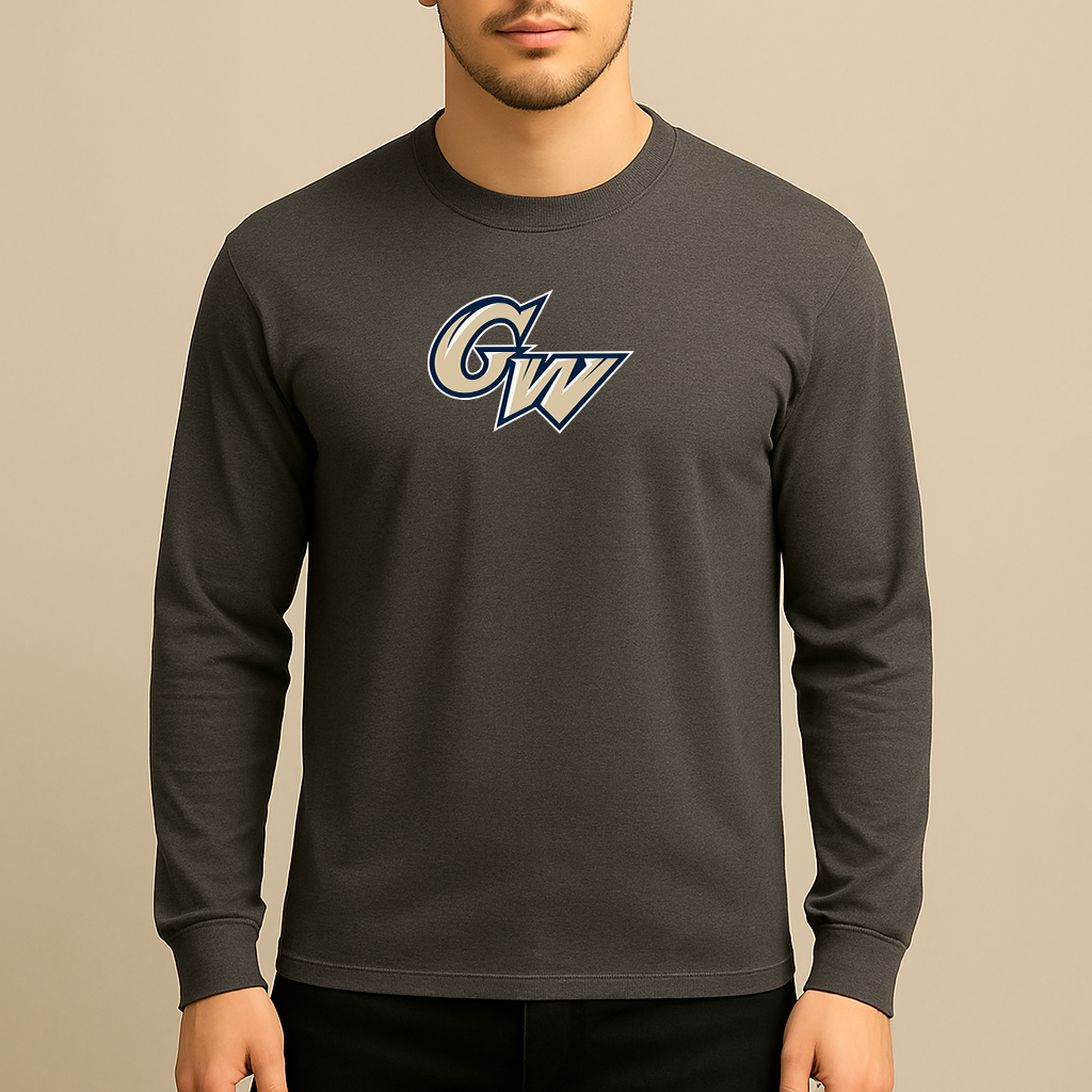 Men's George Washington Colonials Logo Long Sleeve T-Shirt