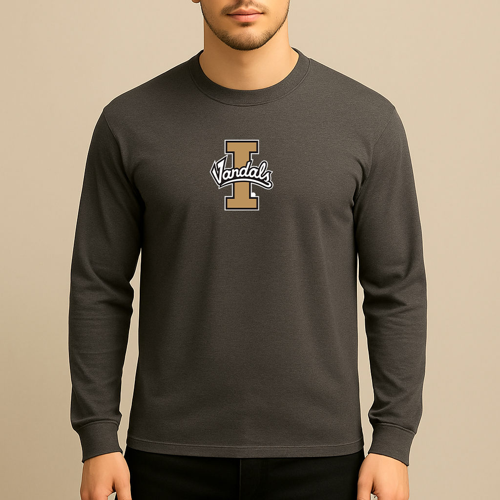 Men's Idaho Vandals Logo Long Sleeve T-Shirt