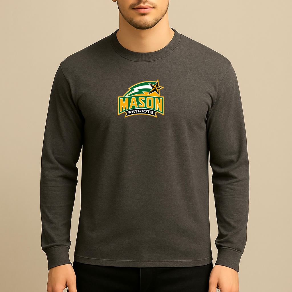 Men's George Mason Patriots Logo Long Sleeve T-Shirt