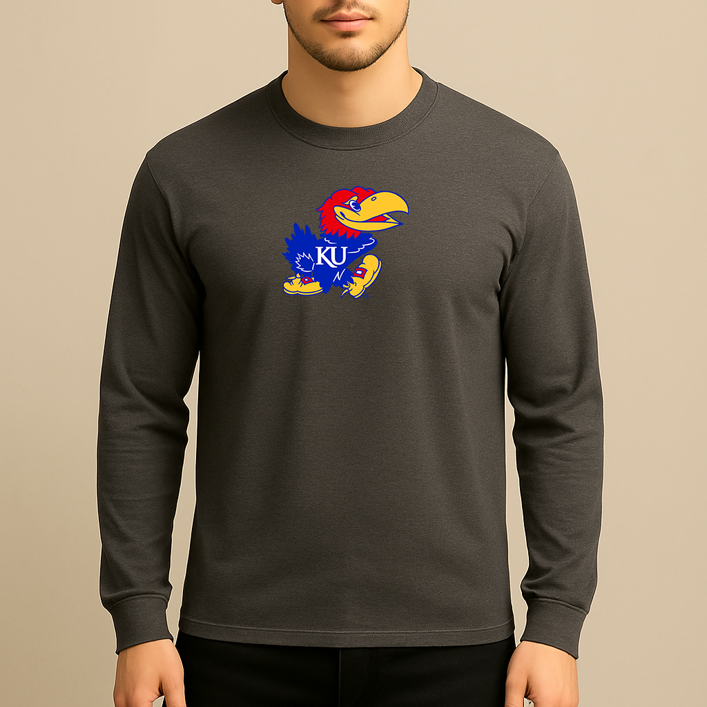 Men's Kansas Jayhawks Logo Long Sleeve T-Shirt