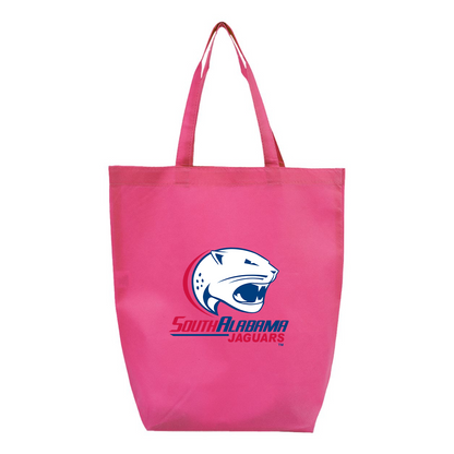 South Alabama Jaguars Logo Q-Tees Non-Woven Gusset Bottom Tote