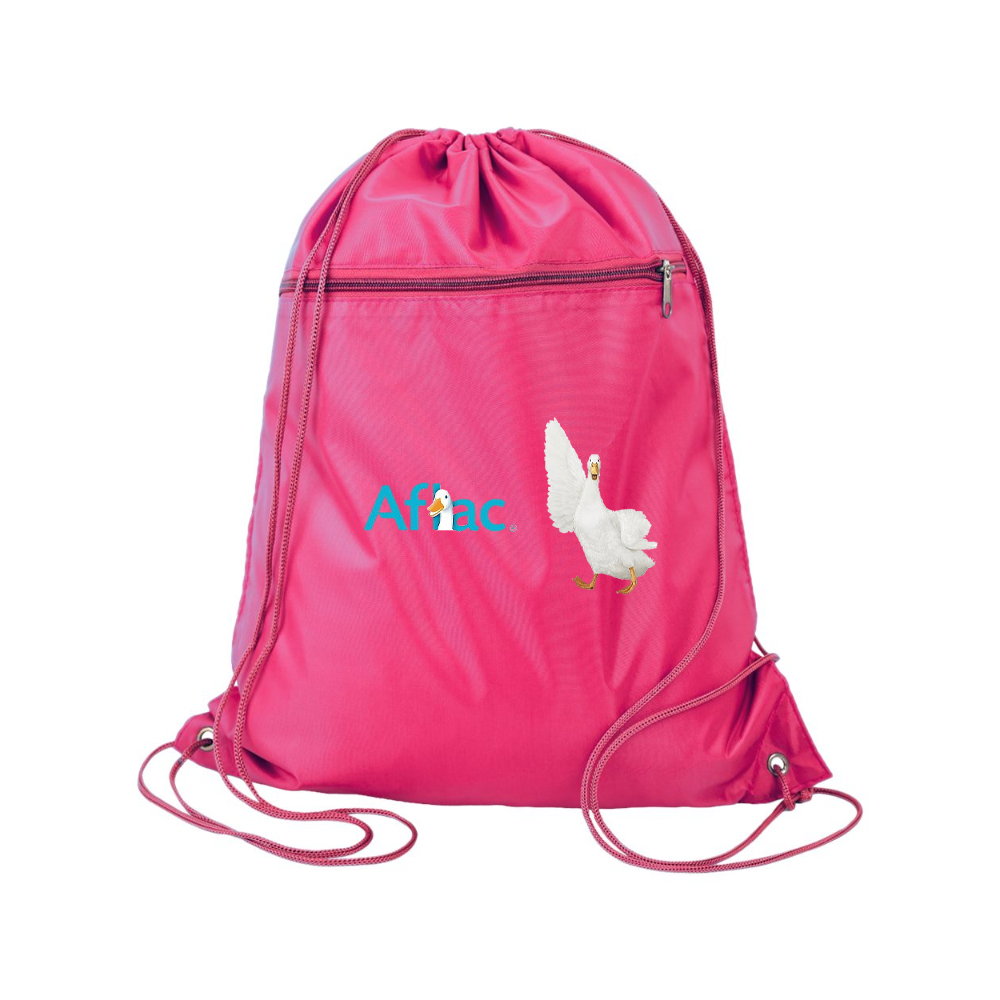 Aflac Logo and Duck Q-Tees - Polyester Cinchpack