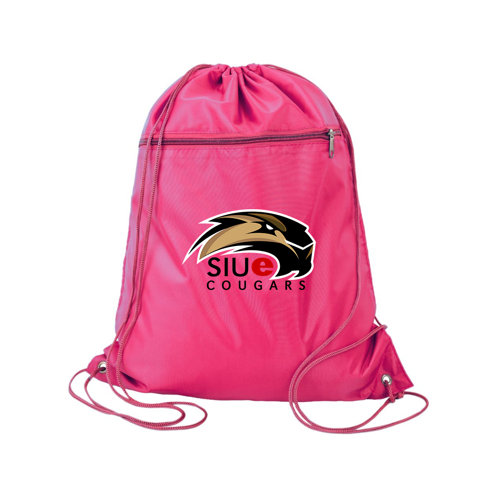 SIU Edwardsville Cougars Logo Q-Tees - Polyester Cinchpack