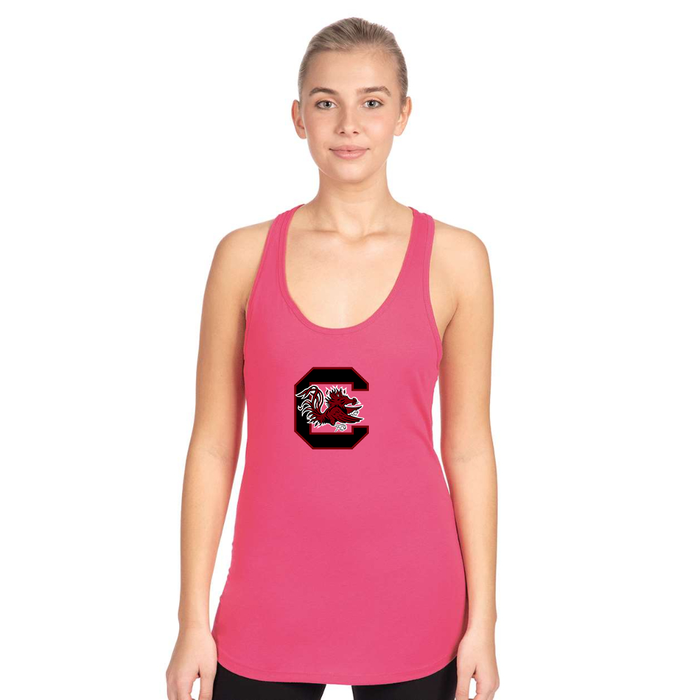 Women's South Carolina Gamecocks Logo Next Level Ideal Racerback Tank