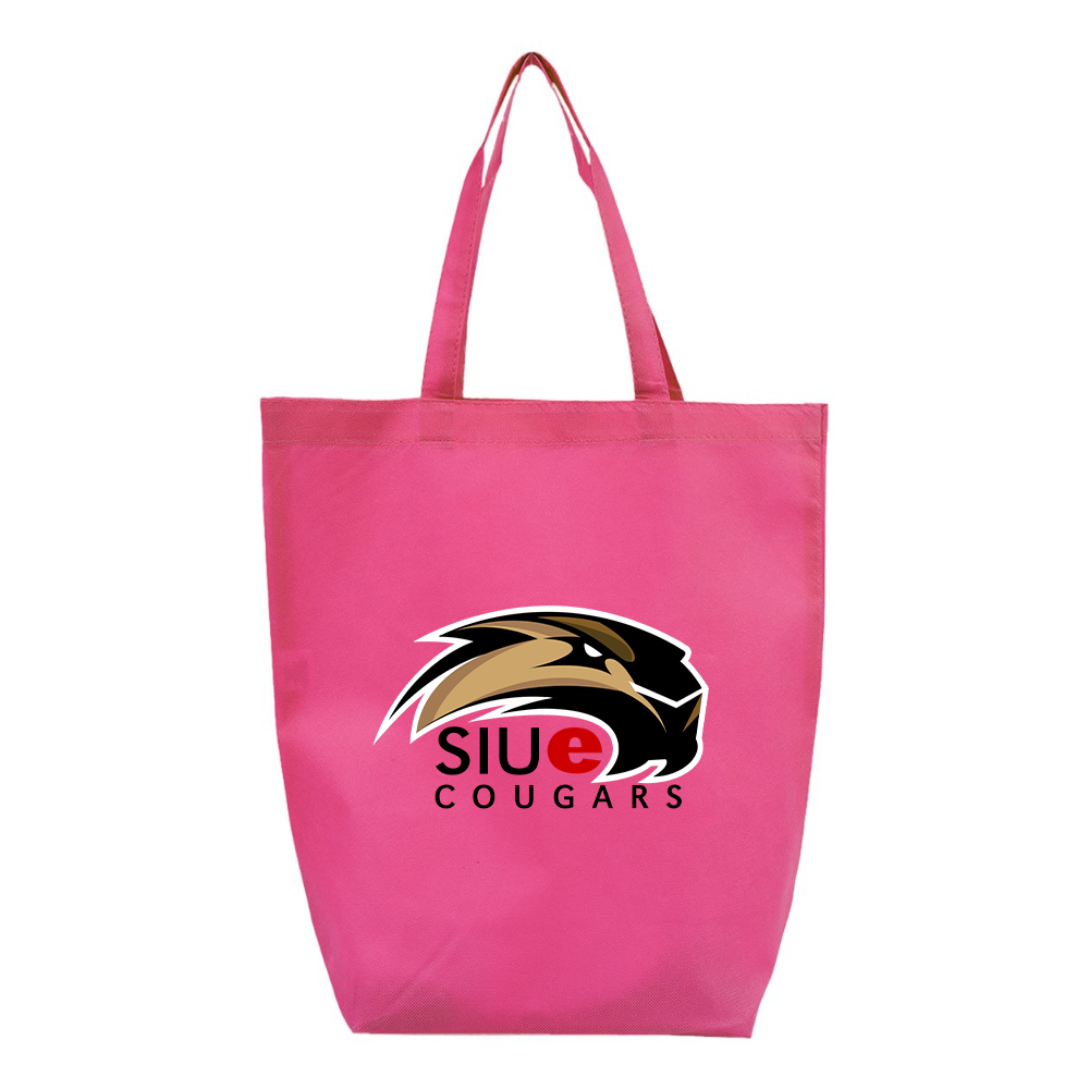 SIU Edwardsville Cougars Logo Q-Tees Non-Woven Gusset Bottom Tote