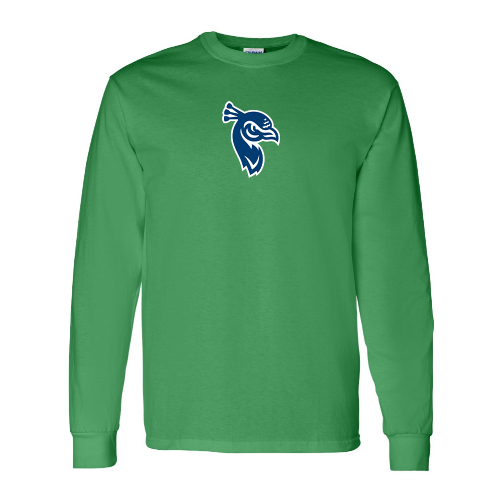 Men's Saint Peters Peacocks Logo Gildan Heavy Cotton Long Sleeve T-Shirt