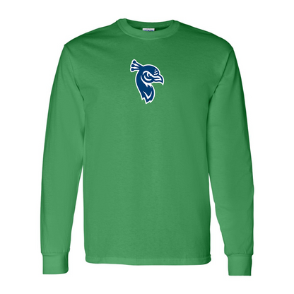Men's Saint Peters Peacocks Logo Gildan Heavy Cotton Long Sleeve T-Shirt
