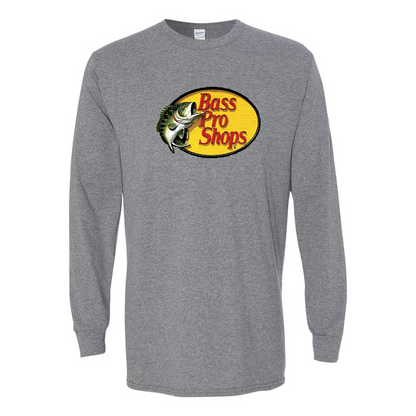Men's Bass Pro Shops Logo Gildan Heavy Cotton Long Sleeve T-Shirt