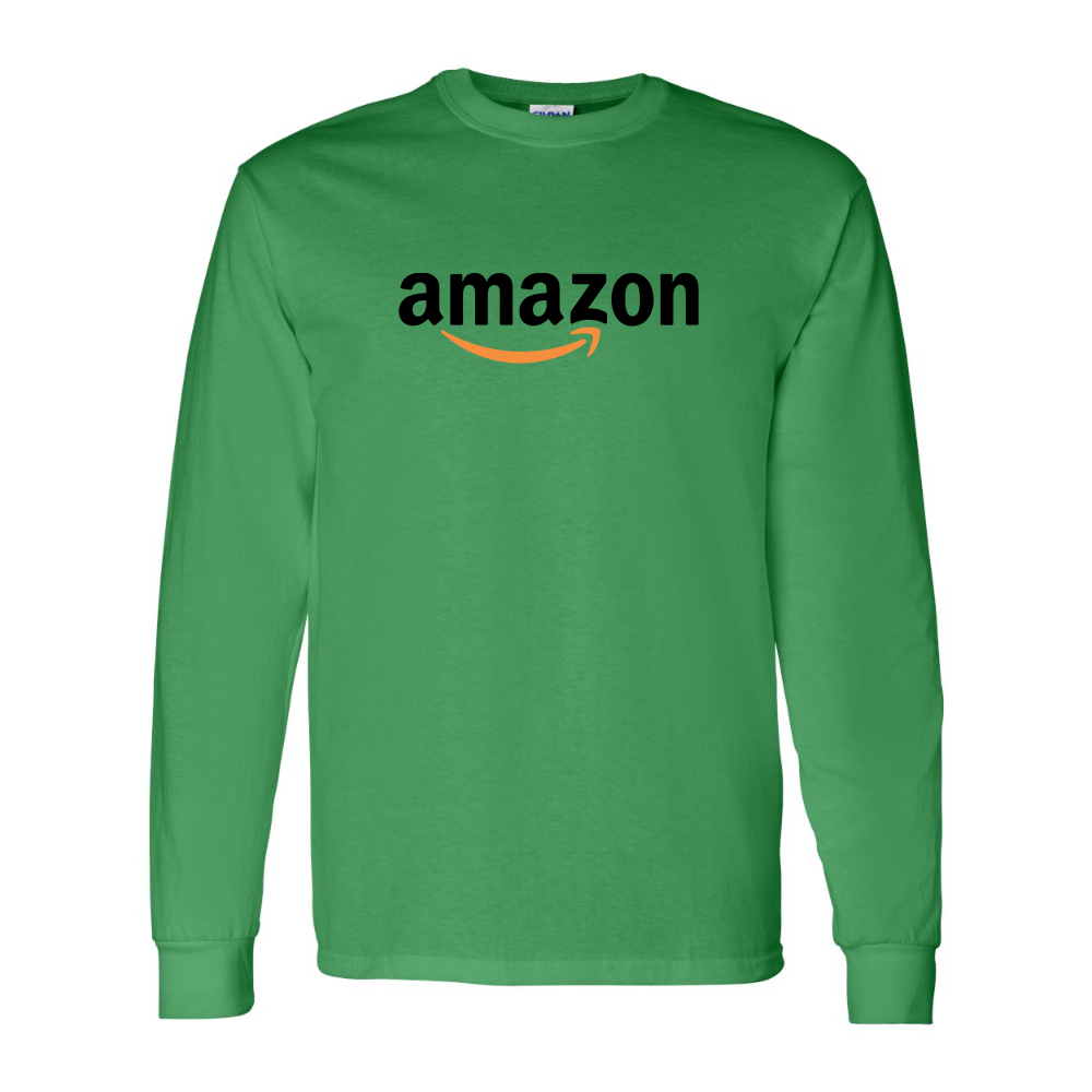 Men's Amazon Logo Gildan Heavy Cotton Long Sleeve T-Shirt