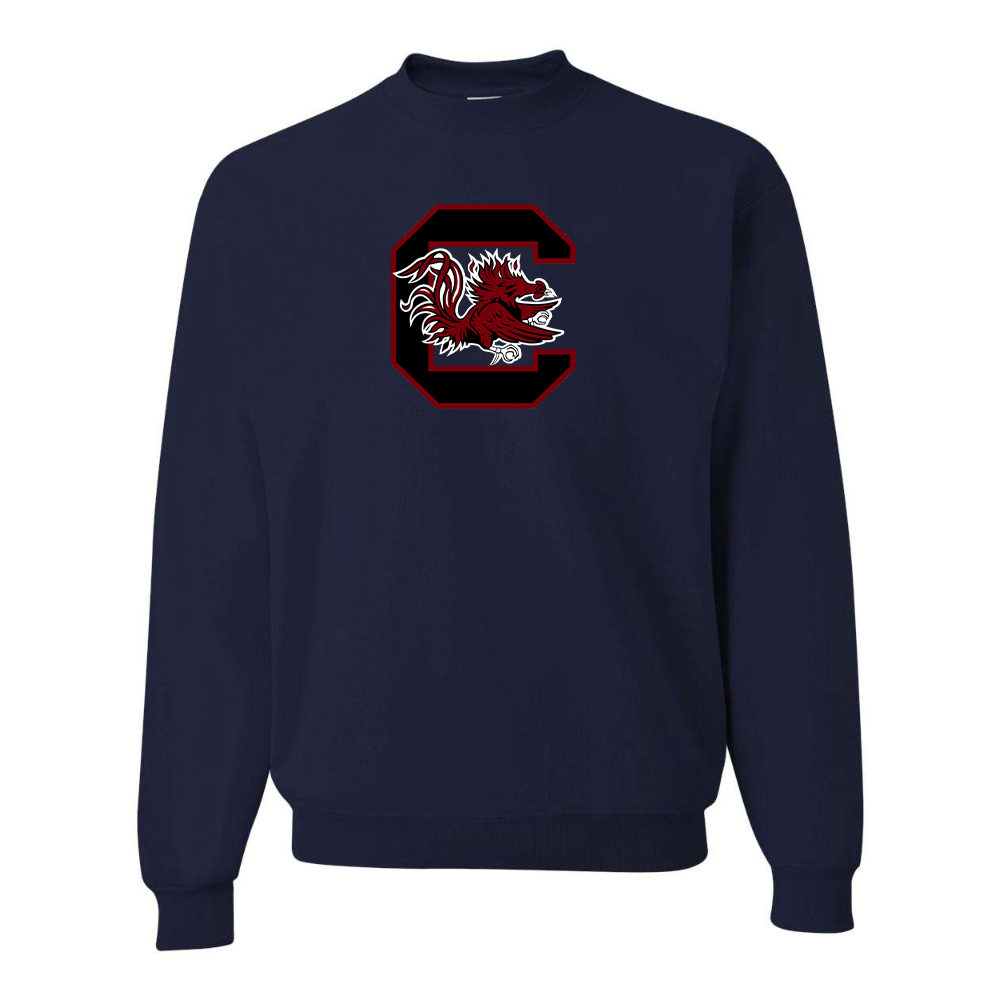 Men's South Carolina Gamecocks Logo  JERZEES NuBlend Crewneck Sweatshirt