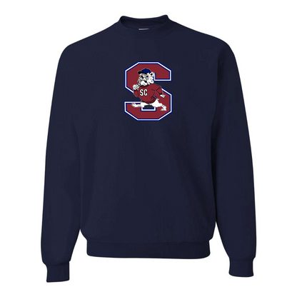 Men's South Carolina State Bulldogs Logo JERZEES NuBlend Crewneck Sweatshirt