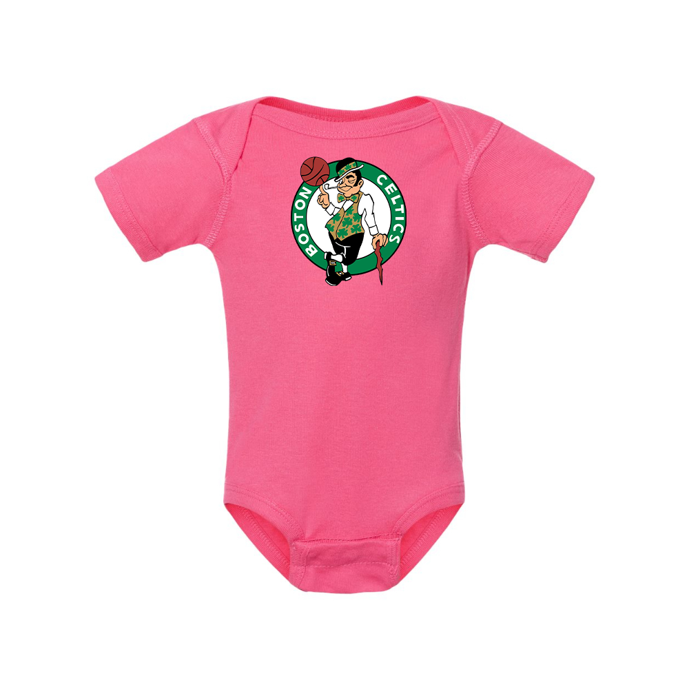 Boston Celtics Logo Rabbit Skins Infant Baby Rib Bodysuit