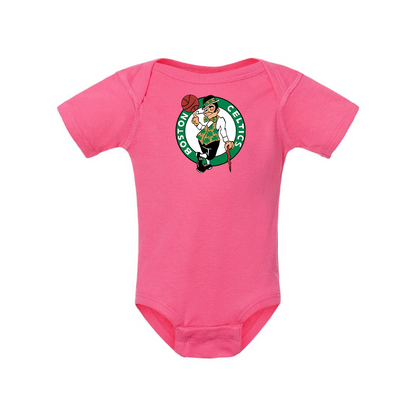 Boston Celtics Logo Rabbit Skins Infant Baby Rib Bodysuit
