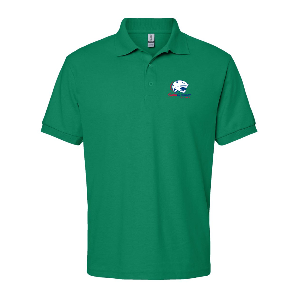 Men's South Alabama Jaguars Logo Gildan Dry Blend Jersey Polo