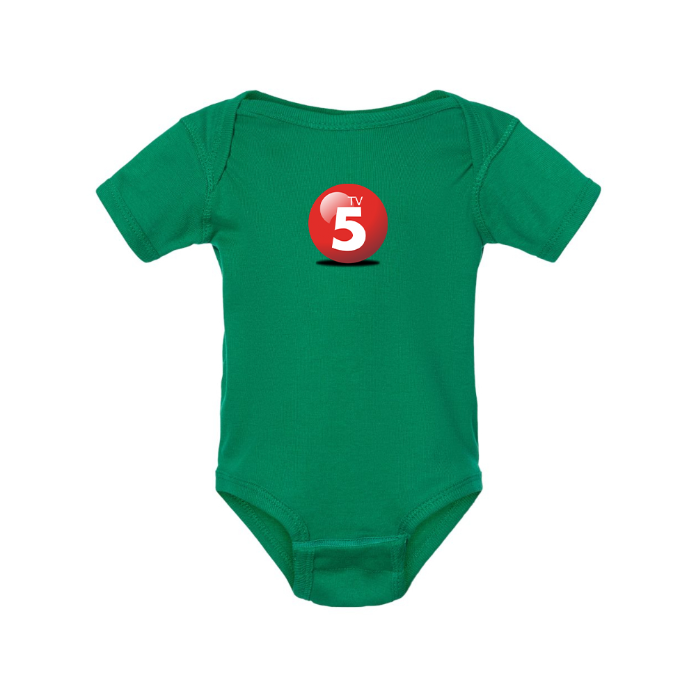 ABC TV5 Logo Rabbit Skins Infant Baby Rib Bodysuit
