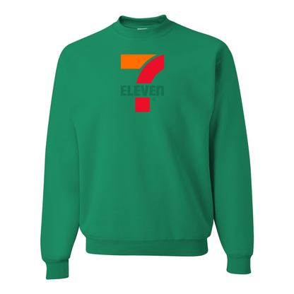 Men's 7 Eleven Logo  JERZEES NuBlend Crewneck Sweatshirt