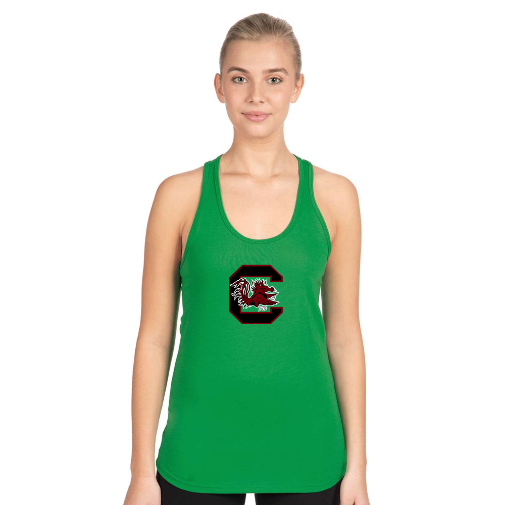 Women's South Carolina Gamecocks Logo Next Level Ideal Racerback Tank