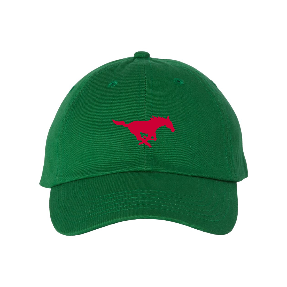 SMU Mustangs Logo  Valucap Adult Bio-Washed Classic Dad Hat