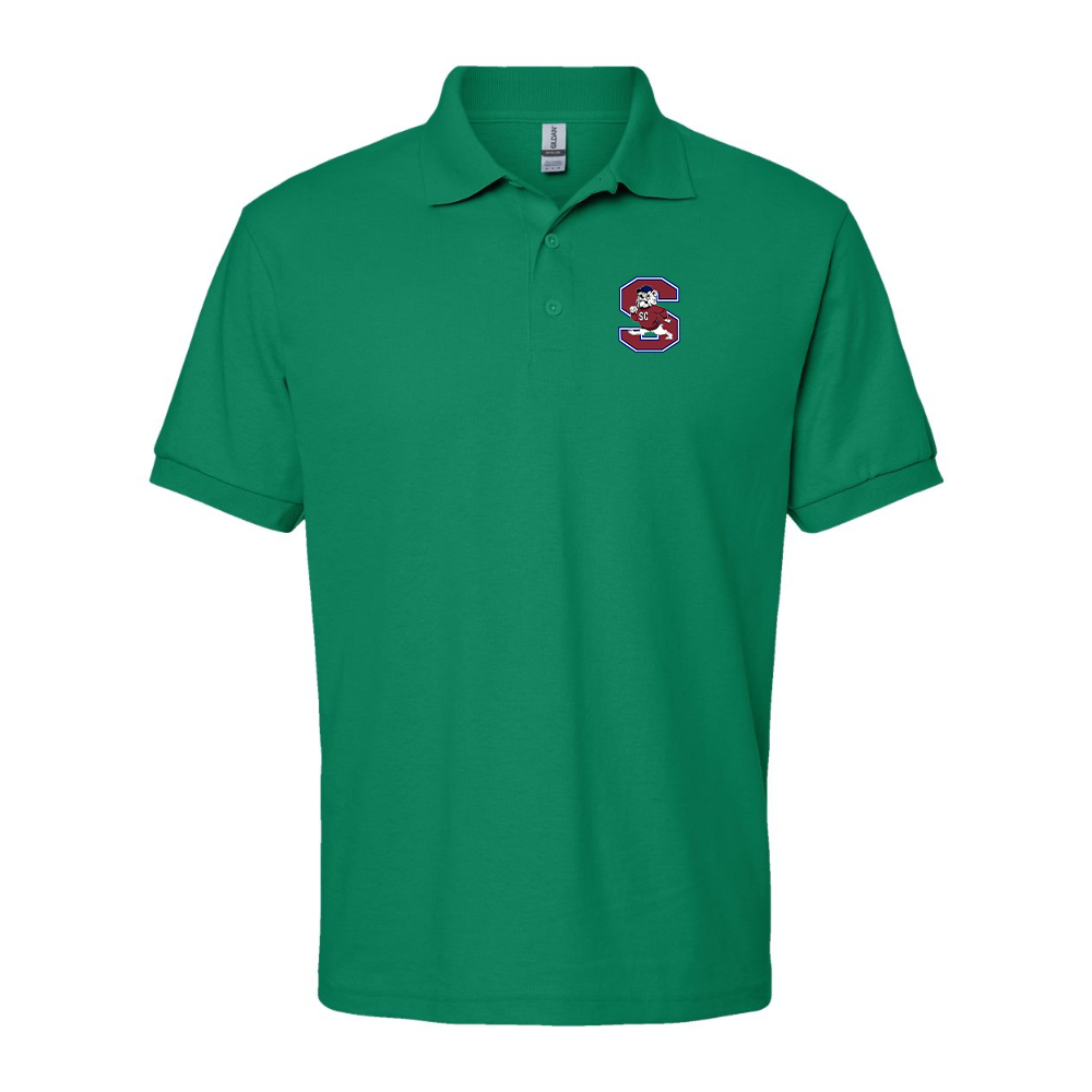 Men's South Carolina State Bulldogs Logo Gildan Dry Blend Jersey Polo