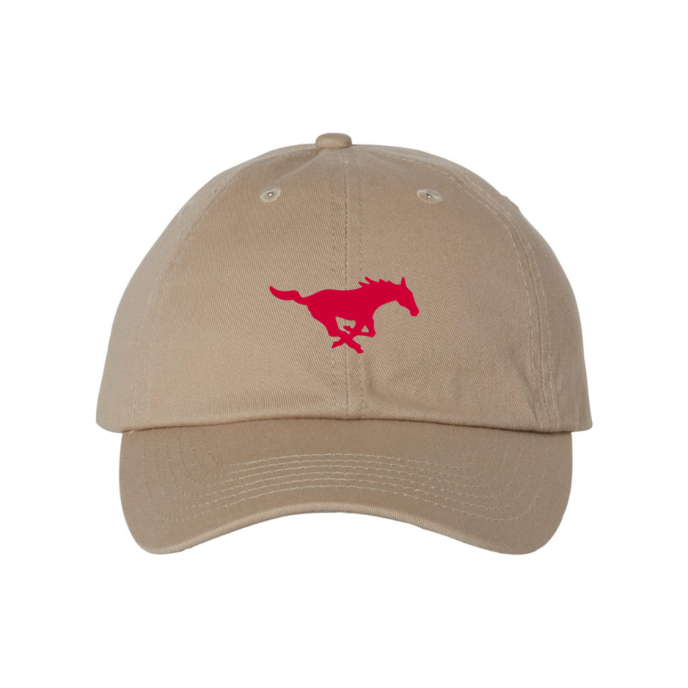 SMU Mustangs Logo  Valucap Adult Bio-Washed Classic Dad Hat