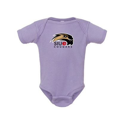 SIU Edwardsville Cougars Logo  Rabbit Skins Infant Baby Rib Bodysuit