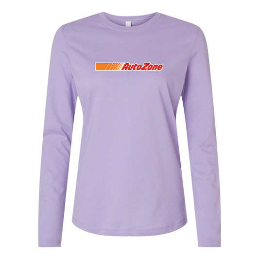 BELLA CANVAS Women’s AutoZone Logo Jersey Long Sleeve Tee