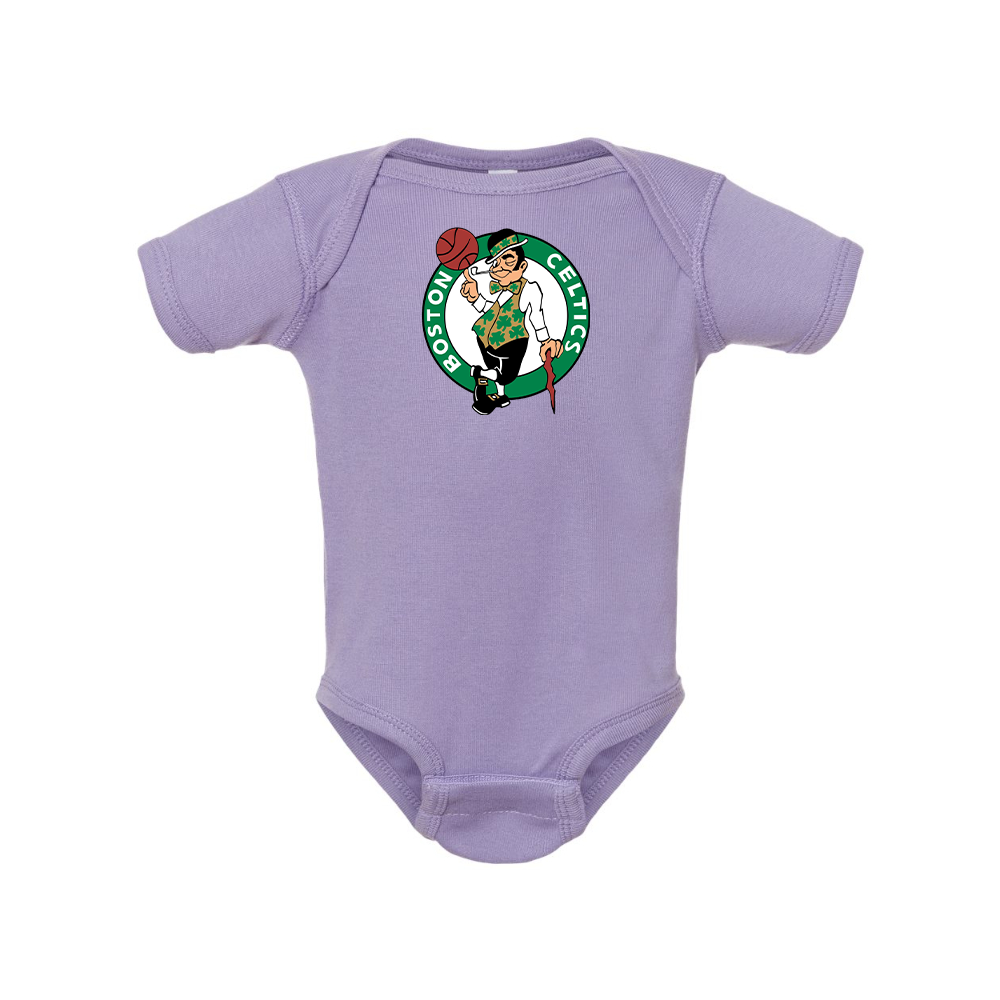 Boston Celtics Logo Rabbit Skins Infant Baby Rib Bodysuit