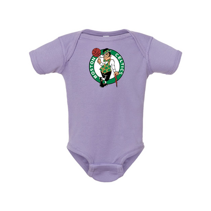 Boston Celtics Logo Rabbit Skins Infant Baby Rib Bodysuit