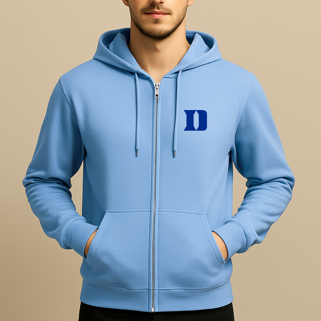 Men's Duke Blue Devils Logo Zipper Hoodie