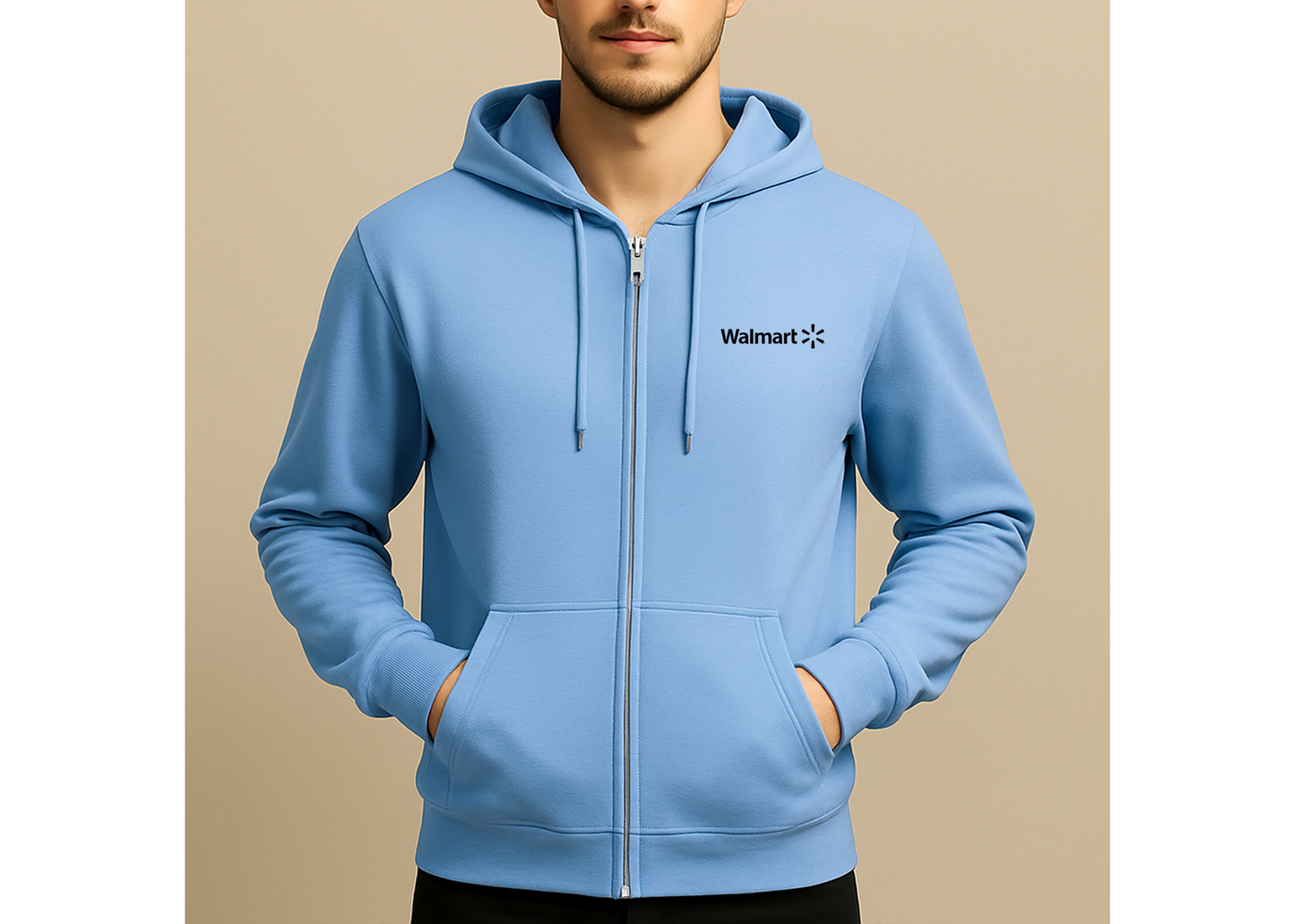 Men's Walmart Logo Zipper Hoodie