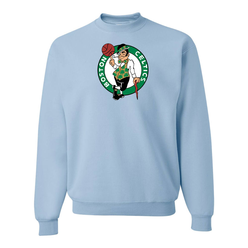 Men's Boston Celtics Logo  JERZEES NuBlend Crewneck Sweatshirt