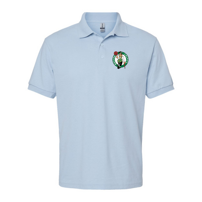 Men's Boston Celtics Logo Gildan Dry Blend Jersey Polo