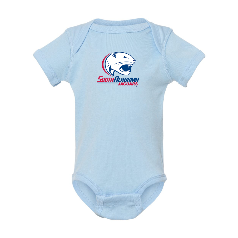 South Alabama Jaguars Logo  Rabbit Skins Infant Baby Rib Bodysuit