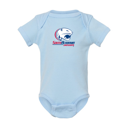 South Alabama Jaguars Logo  Rabbit Skins Infant Baby Rib Bodysuit