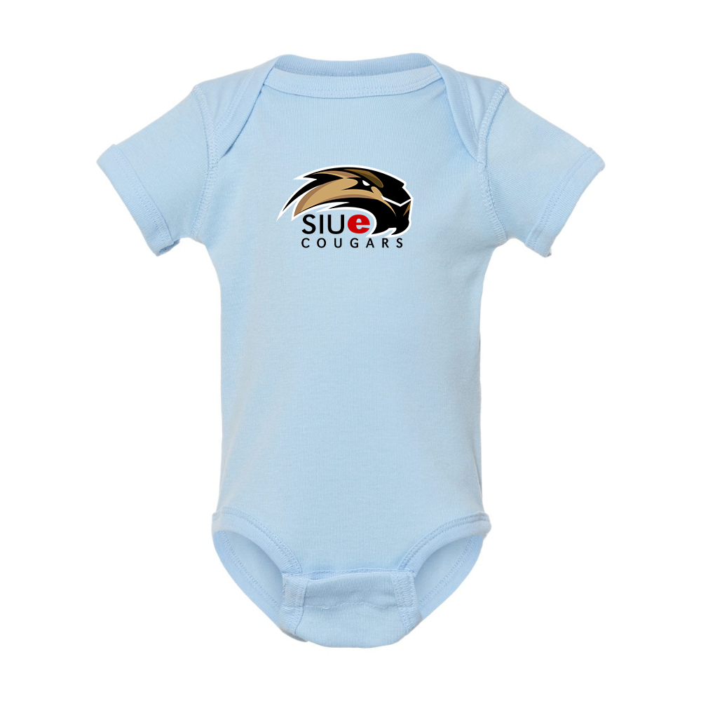 SIU Edwardsville Cougars Logo  Rabbit Skins Infant Baby Rib Bodysuit