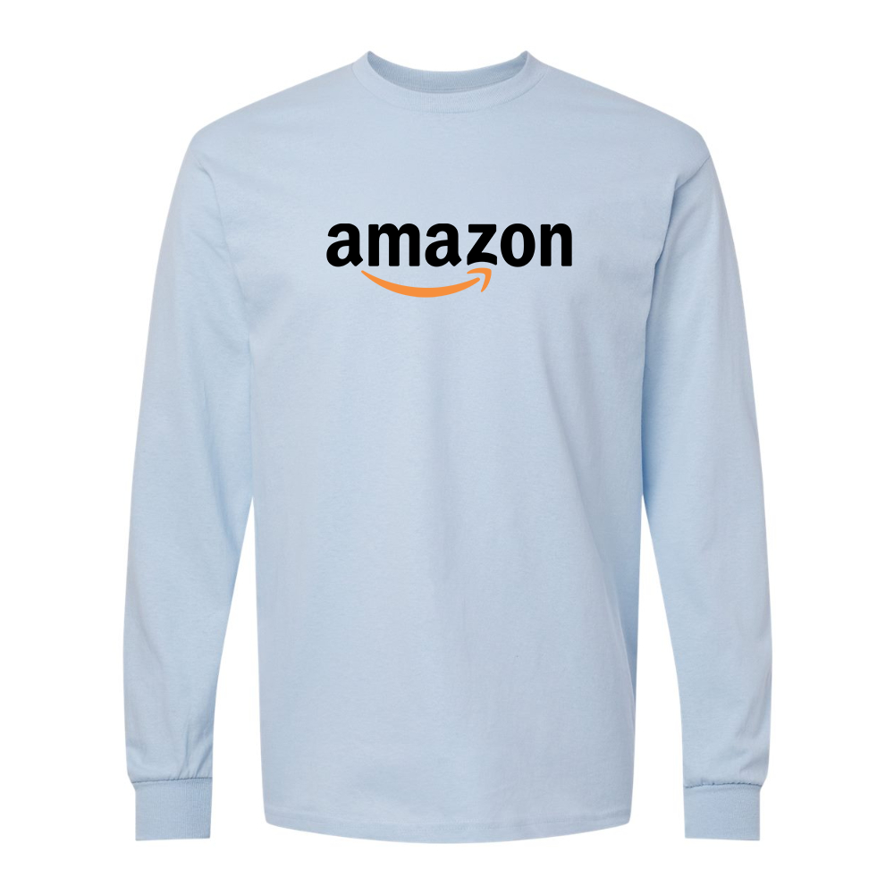 Men's Amazon Logo Gildan Heavy Cotton Long Sleeve T-Shirt