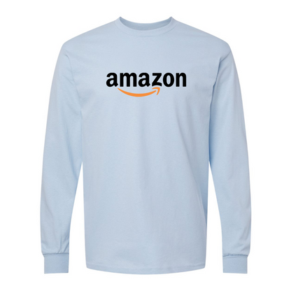 Men's Amazon Logo Gildan Heavy Cotton Long Sleeve T-Shirt