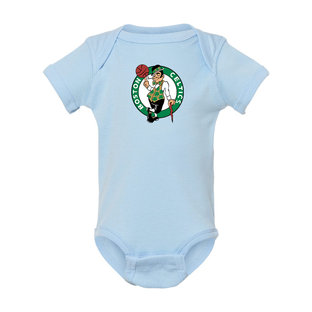 Boston Celtics Logo Rabbit Skins Infant Baby Rib Bodysuit