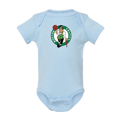 Boston Celtics Logo Rabbit Skins Infant Baby Rib Bodysuit