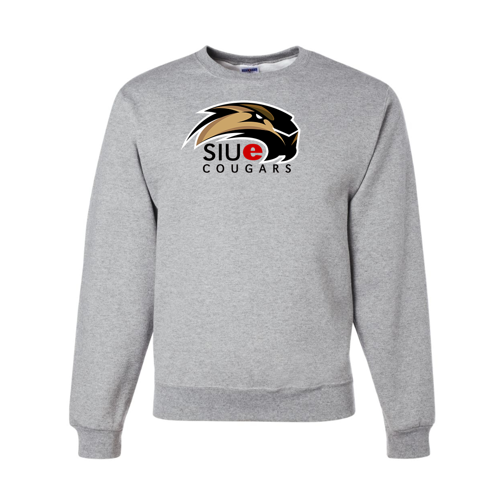 Men's SIU Edwardsville Cougars Logo  JERZEES NuBlend Crewneck Sweatshirt
