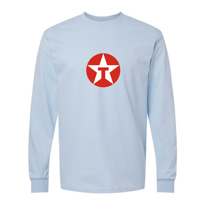 Men's Texaco Logo Gildan Heavy Cotton Long Sleeve T-Shirt