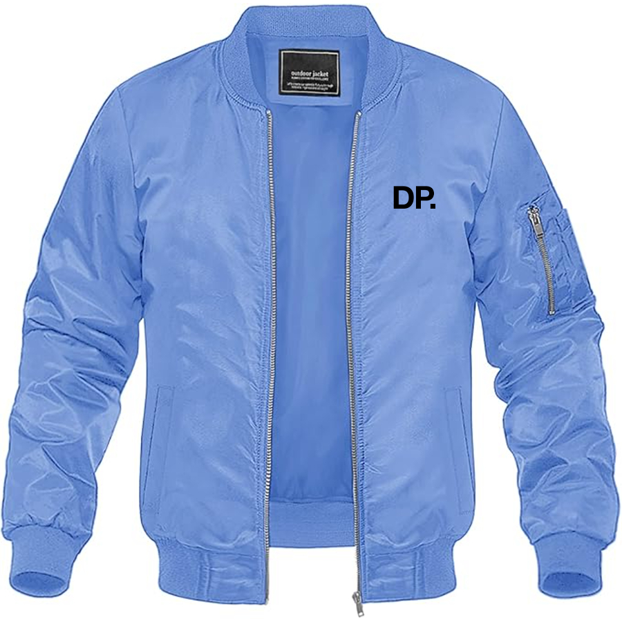 Men's Dorothy Perkins Logo Lightweight Bomber Jacket Windbreaker Softshell Varsity Jacket Coat