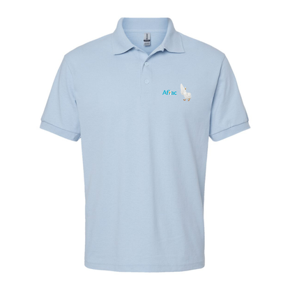 Men's Aflac Logo and Duck Gildan Dry Blend Jersey Polo