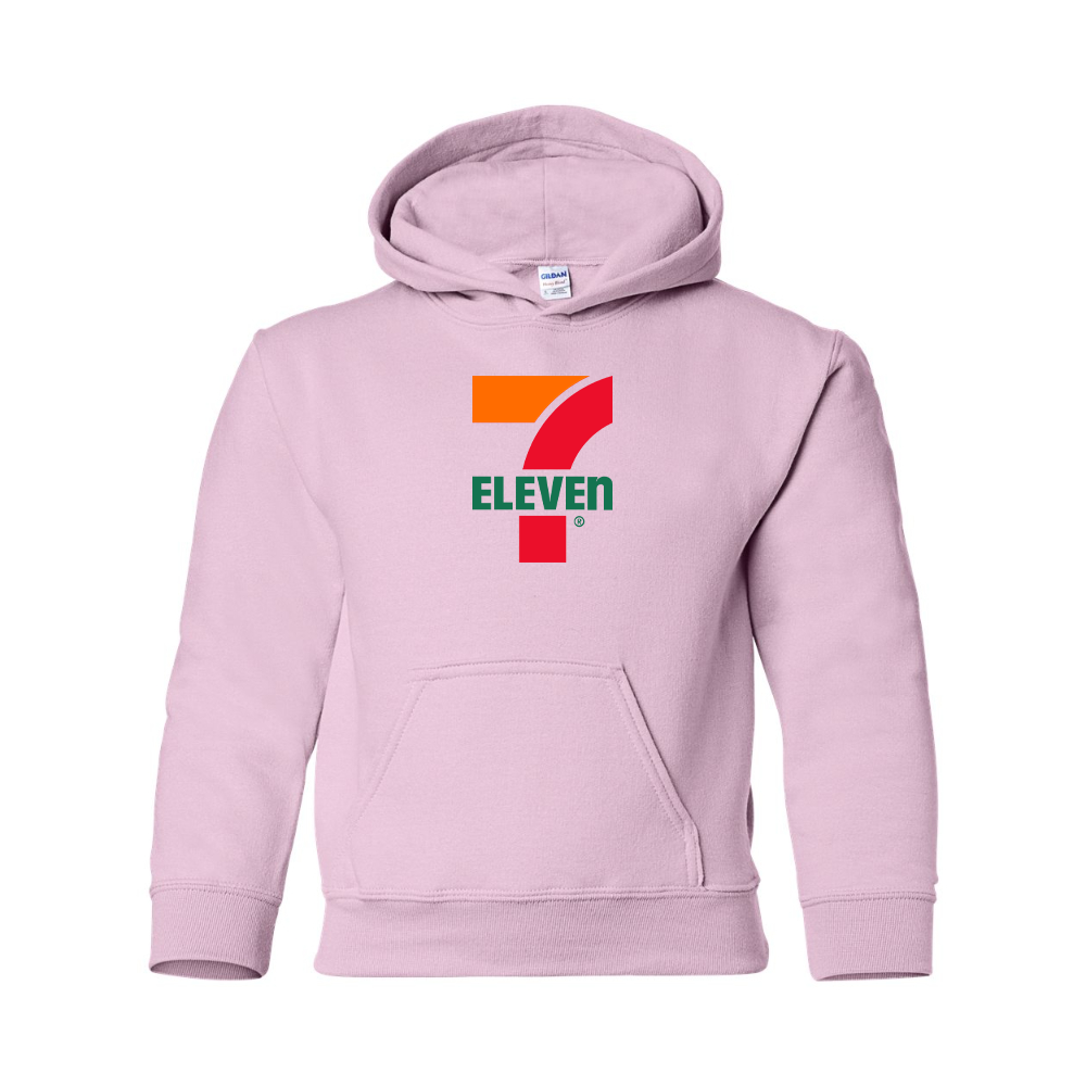 Youth 7 Eleven Logo Gildan Heavy Blend  Hooded Sweatshirt