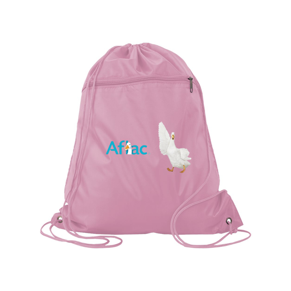 Aflac Logo and Duck Q-Tees - Polyester Cinchpack
