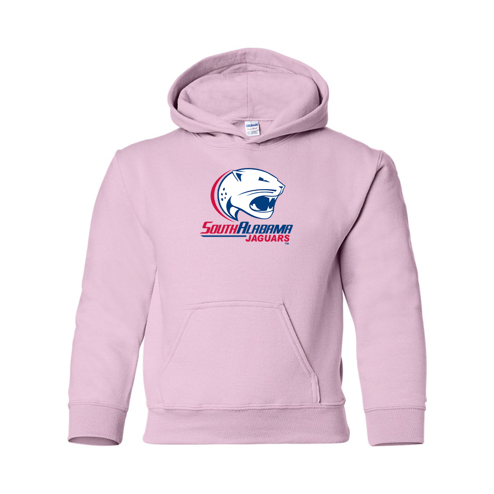 Youth South Alabama Jaguars Logo Gildan Heavy Blend  Hooded Sweatshirt