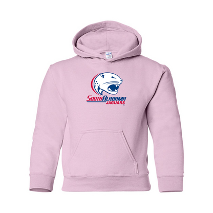 Youth South Alabama Jaguars Logo Gildan Heavy Blend  Hooded Sweatshirt