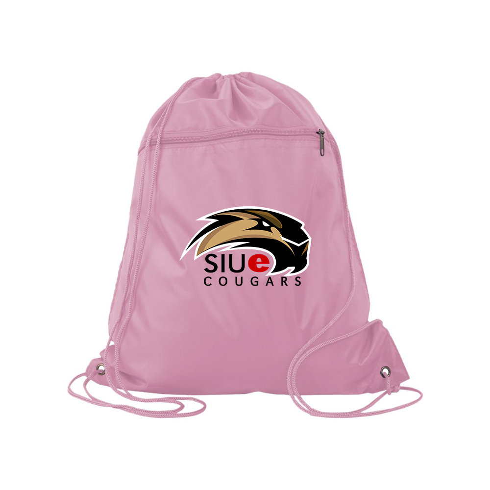 SIU Edwardsville Cougars Logo Q-Tees - Polyester Cinchpack