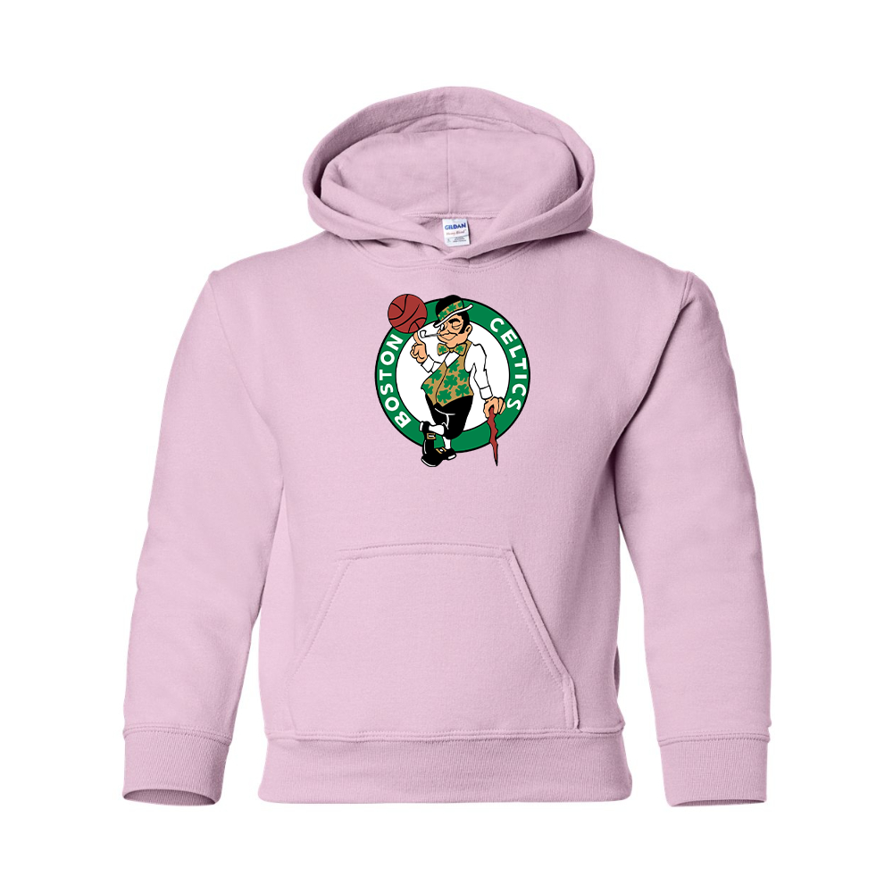 Youth Boston Celtics Logo Gildan Heavy Blend  Hooded Sweatshirt