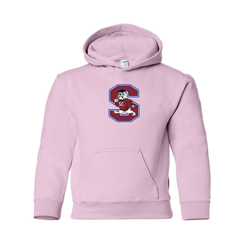 Youth South Carolina State Bulldogs Logo Gildan Heavy Blend  Hooded Sweatshirt
